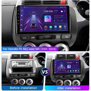 Stock en el Reino Unido - Junsun Apple CarPlay para HONDA FIT JAZZ 2002-2007, Radio <span class=keywords><strong>de</strong></span> Coche Android con Reproductor <span class=keywords><strong>de</strong></span> CD para Coche con Volante a la Derecha - Product Image 2