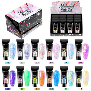 Grosir Label pribadi mendukung OEM/ODM baru 15g perpanjangan Gel Neon Kit Gel ekstensi - Product Image 4