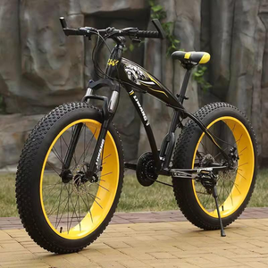 Vélo VTT Tout-Terrain Adulte à Grandes Roues Épaisses et Pneus Larges, Vélo <span class=keywords><strong>des</strong></span> Neiges Amortisseur à Vitesses Variables - Product Image 4