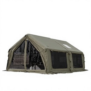 Tente gonflable JcHouse Military Green 8+88 Pro pour le <span class=keywords><strong>camping</strong></span> et les aventures en plein air, auvent extensible, imperméable quatre saisons - Product Image 1