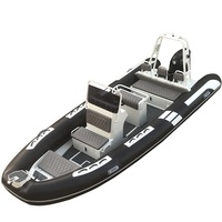Bateaux pneumatiques RIB en aluminium RIB600 Orca Hypalon/PVC à grande vitesse en eau salée
