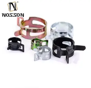 Zinc Spring Steel hose clamping safety spring Clip spring hose clamp for automotive