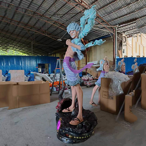 Sculpture artistique grandeur nature en <span class=keywords><strong>fibre</strong></span> <span class=keywords><strong>de</strong></span> <span class=keywords><strong>verre</strong></span> et résine <span class=keywords><strong>de</strong></span> Monkey D. Luffy <span class=keywords><strong>de</strong></span> l'anime, <span class=keywords><strong>prix</strong></span> d'usine - Product Image 3