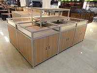 Table de présentation modulaire pour la vente au détail, étagère en métal pour supermarché, étagère pour magasin de proximité, pour la présentation de parfums, de bijoux et de chaussures