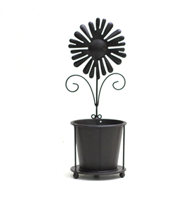 Offre Spéciale planteuses de tournesol en métal avec deux pots pour jardin - Product Image 4