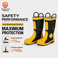 Bottes de pompier professionnelles YM, embout en acier anti-écrasement, semelle intermédiaire en acier anti-perforation, bottes de sécurité, livraison directe d'usine