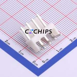 HX39601-4WAH Wire-to-Board Pin Header Bent Lead Through Hole,P=3.96mm Connector 1x4P 3.96mm Right Angle Insert VH - Product Image 1