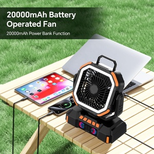 Outdoor Camping <b>Fan</b> Portable Capacity Remote Rechargeable Camping <b>Fan</b> 40000mAH F22S - Product Image 4