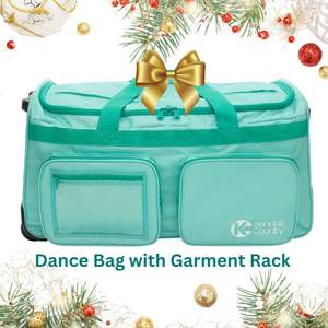 Échantillon gratuit Sac de voyage personnalisé de 28 pouces avec une grande capacité pour les costumes de ballet, un porte-vêtements et une valise de danse - Product Image 5
