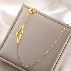 Collana con Ciondolo Stella di David Myshape, Catene in Acciaio Inossidabile per Donne, Gioielli Ebraici, Regalo all'Ingrosso - Product Image 4