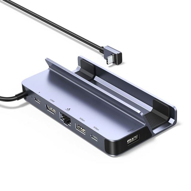 UGREEN Steam Deck Dock 6-in-1 USB C Docking Station with 4K@60Hz Gigabit Ethernet PD 100W Charging Steam Deck Stand