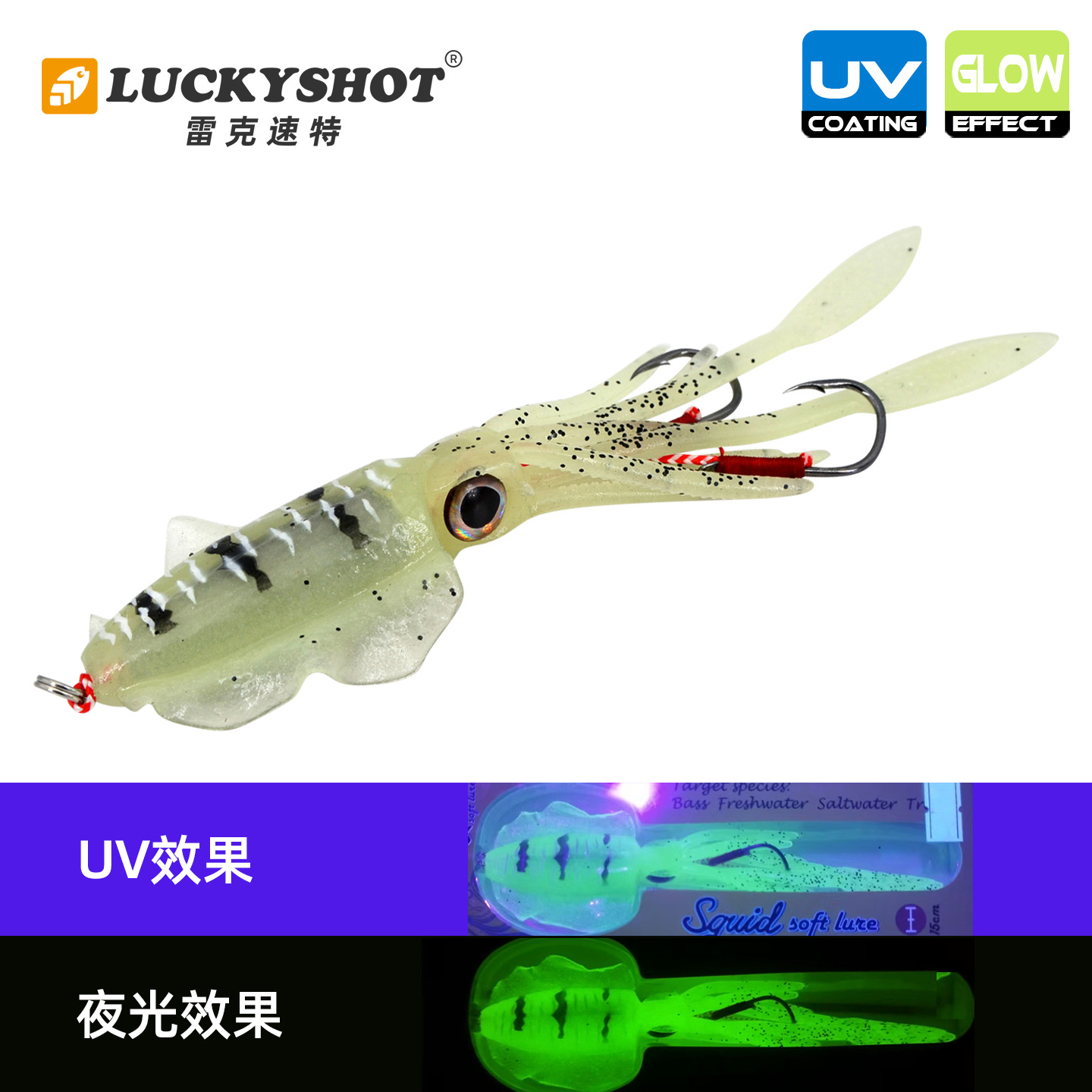 Luminoso con effetto UV luminoso