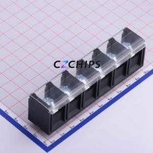 KF88L-16.0-6P Barrier Terminal Block Through hole Component (THT),P=16mm Connector With Cover Plate 16mm 1x6P Straight Pin - Product Image 1