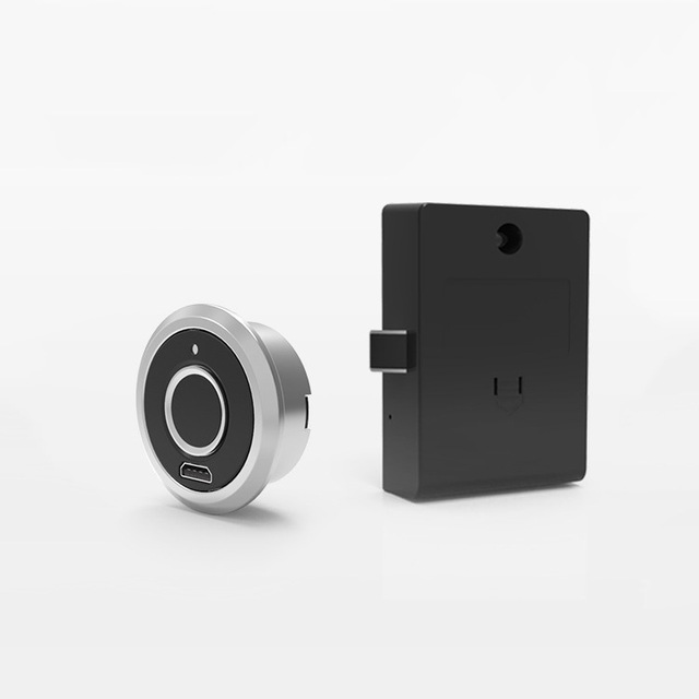Intelligent Zinc Alloy Cabinet Lock Rechargeable Electronic Fingerprint Keyless Drawer Lock