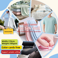 Kain FDY Sutra Es Spandex Berkualitas Tinggi UPF 50+ untuk Kemeja Musim Panas
