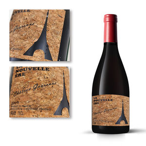 Etiqueta de botella de <span class=keywords><strong>vino</strong></span> de roble de impresión personalizada en relieve etiqueta de <span class=keywords><strong>vino</strong></span> de corcho de punto UV brillante de lujo <span class=keywords><strong>con</strong></span> estampado dorado - Product Image 5