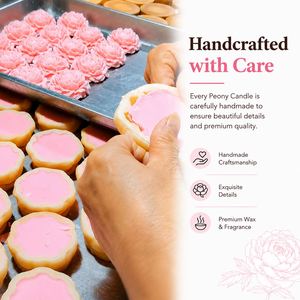 Bougies parfumées à la pivoine en gros 2026 – Bougies créatives en pot à l'arôme floral – Cadeau de fêtes pour Thanksgiving, Pâques, la Fête des Pères - Product Image 3