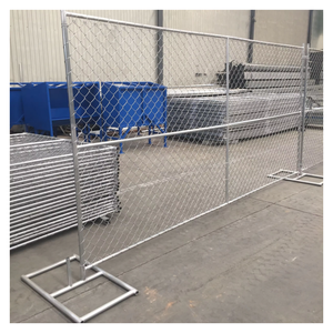 Clôture temporaire en treillis métallique pour chantier de construction et contrôle des foules lors d'événements |   Clôture portable en acier galvanisé avec base amovible - Product Image 5