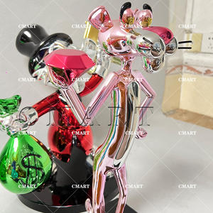 Escultura <span class=keywords><strong>de</strong></span> <span class=keywords><strong>Dibujos</strong></span> <span class=keywords><strong>Animados</strong></span> <span class=keywords><strong>de</strong></span> <span class=keywords><strong>la</strong></span> <span class=keywords><strong>Pantera</strong></span> <span class=keywords><strong>Rosa</strong></span> con Diamantes, Estatua <span class=keywords><strong>de</strong></span> Animal Cromada, Escultura Pop Art <span class=keywords><strong>de</strong></span> Pato Donald con Acabado Brillante - Product Image 5