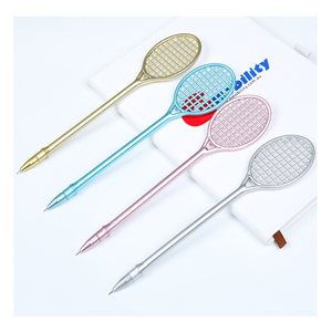 Bolígrafo de Gel con Forma de Raqueta Deportiva, Diseño Creativo de Bádminton y Tenis, Bolígrafo de Plástico para Regalos Promocionales Económicos y Artículos de Papelería Novedosos - Product Image 6