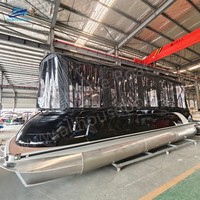 En vente Catamaran électrique Grand bateau ponton de luxe en aluminium et fibre de verre Super luxe pour la croisière, la pêche et les loisirs