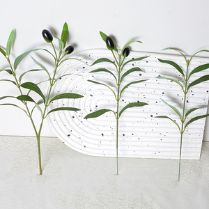 Rama de Olivo Artificial con Frutos, 29 cm, Flor de Seda para Decoración de Bodas - Product Image 2