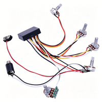 3 Band Active Bass Preamp Circuit 5 Knobs EQ Wiring Harness Electric Bass Guitar Pickup DIY Replacement Parts Metal & Plastic