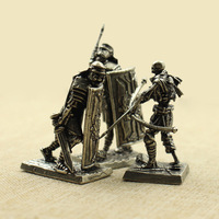Figurine en métal de soldat de la Légion Romaine, faite à la main, vintage, OM06, objet de collection, sculpture en cuivre pur, modèle de guerrier antique, décoration d'intérieur