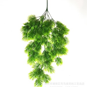 Artificial Palm <b>Leaves</b> 80cm Plastic Greenery For Home <b>Decor</b> Ceiling <b>Wall</b> Hanging Vines Outdoor Props - Product Image 5