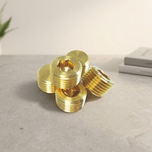 Manchon fileté hexagonal en laiton M10 métrique, entièrement fileté, droit, usiné CNC, pour usage industriel lourd, pour raccord de tuyau - Product Image 2