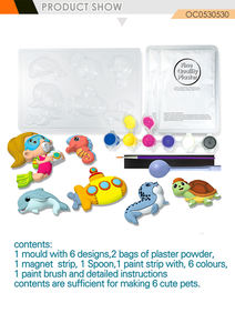 Jouets éducatifs pour enfants, monde marin, moulage 3D, peinture au plâtre DIY - Product Image 2