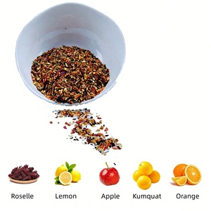 Mélange <span class=keywords><strong>de</strong></span> Thé aux Herbes et Fruits Naturels Aromatisé, Infusion <span class=keywords><strong>de</strong></span> Fleurs et Baies en Vrac avec Hibiscus, Fraise, Aubépine et Double <span class=keywords><strong>Rose</strong></span> Rouge - Product Image 2