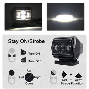 Projecteur LED marin à télécommande sans fil OVOVS 360° avec aimant pour camion, voiture, bateau et autres véhicules - Product Image 2