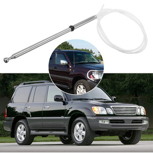 Antenne radio de voiture pour Toyota Land Cruiser Lexus LX470 86337-60151, en acier inoxydable, 50 Ohms, argent - Product Image 1