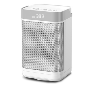 Giá thấp tùy chỉnh máy tính để bàn nóng PTC sưởi ấm nhanh mini không gian điện nóng nhỏ lắc đầu điều khiển từ xa quạt nóng - Product Image 5