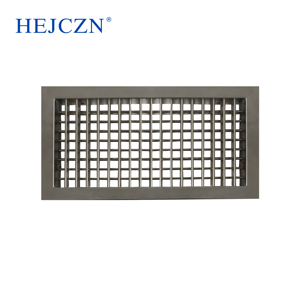 Mới HVAC nóng bán 304 thép không gỉ trần gắn hai lớp di chuyển louvered lưới tản nhiệt không khí - Product Image 1