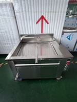 Peralatan Penggorengan Tofu Puff 150L Listrik Stainless Steel Kontrol Suhu Otomatis Lini Penggorengan Industri Pabrik Tahu