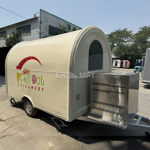 รถเข็นขายอาหารแบบเคลื่อนที่ทำจากไฟเบอร์กลาสรถขายอาหารไอศครีมแฮมเบอร์เกอร์แบบใหม่สำหรับขายปลีก - Product Image 3