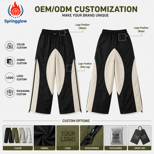 <span class=keywords><strong>Pantalon</strong></span> de snowboard <span class=keywords><strong>noir</strong></span> crème, <span class=keywords><strong>pantalon</strong></span> de ski ample, <span class=keywords><strong>pantalon</strong></span> de <span class=keywords><strong>neige</strong></span> ample, <span class=keywords><strong>pantalon</strong></span> de ski ample avec cordon de serrage, fabricant OEM personnalisé - Product Image 4