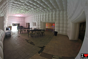 Kích thước tùy chỉnh 2 trong 1 thanh vuông màu trắng nhẹ hộp đêm bơm hơi lớn với đèn LED cho bữa tiệc - Product Image 5