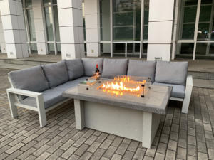 <span class=keywords><strong>Chimenea</strong></span> <span class=keywords><strong>de</strong></span> gas propano <span class=keywords><strong>de</strong></span> 58 pulgadas, mesa <span class=keywords><strong>de</strong></span> comedor, 55000 BTU, <span class=keywords><strong>chimenea</strong></span> <span class=keywords><strong>de</strong></span> gas <span class=keywords><strong>de</strong></span> patio <span class=keywords><strong>de</strong></span> hormigón con protección contra el viento - Product Image 6