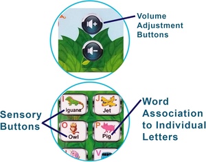 Tablet Alfabetico per Imparare <span class=keywords><strong>Lettere</strong></span> ABC, Numeri, Forme, Colori, Musica e Parole, Giocattolo Educativo Interattivo per Bambini - Product Image 5