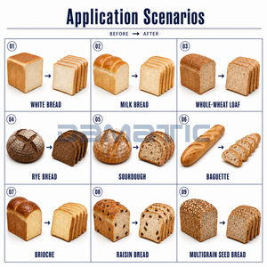 Équipement de <span class=keywords><strong>boulangerie</strong></span> commercial automatique électrique réglable 220V/380V pour couper et trancher le <span class=keywords><strong>pain</strong></span> - Product Image 2