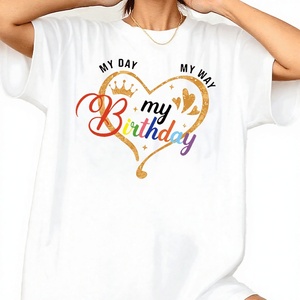 เสื้อยืดคอกลมพิมพ์ลายดิจิตอลลำลองสำหรับผู้หญิง ระบายอากาศได้ดี ผ้าฝ้าย 100% เหมาะสำหรับวันหยุดฤดูร้อน ทรงหลวม ใส่สบาย ไซส์ใหญ่ - Product Image 3