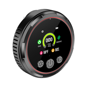 5 trong 1 Carbon Monoxide gas tự nhiên bị rò rỉ máy dò khói co nhiệt độ và độ ẩm máy dò với pin dự phòng - Product Image 3