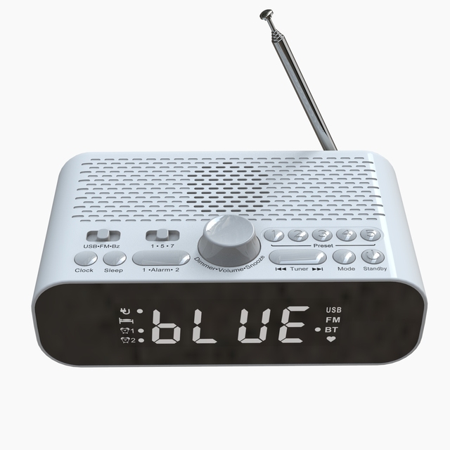 Portable BT Multi-Function High Quality Desktop Speakers with FM Radio Internet Radio Clock Alarm Features
