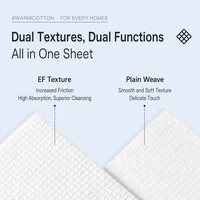 Serviette faciale jetable pour adultes, extra large, épaisse, non tissée, douce, motif EF, écologique, respectueuse de la peau, pour les voyages