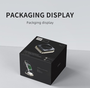 Ngân Hàng Điện Cầm Tay Kim Loại Phòng Ngủ 15W Túi Đa Chức Năng Có Thể Gập Lại 3 Trong 1 Từ Sạc Không Dây Ánh Sáng Ban Đêm Người Giữ Điện Thoại - Product Image 5