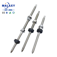 MALAXY Kit de montage de boulon de suspension solaire en acier inoxydable avec pied en L Epdm contre-écrou boulon de suspension solaire pour toit en métal solaire