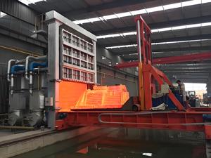 Four <span class=keywords><strong>à</strong></span> foyer <span class=keywords><strong>à</strong></span> chariot hydraulique <span class=keywords><strong>à</strong></span> gaz, direct usine, pour le traitement thermique de grandes bagues forgées, chambre personnalisée - Product Image 5